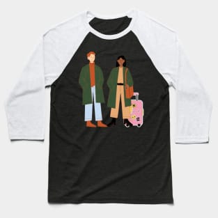Couple Travel Baseball T-Shirt